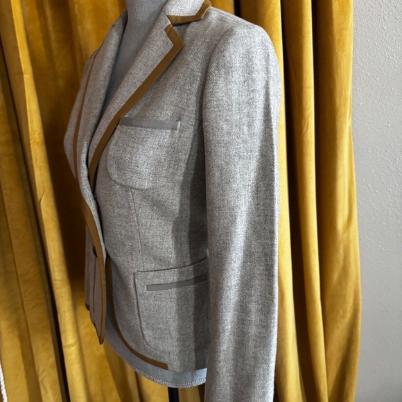 J.Crew Herringbone Professor Blazer. size8P - Picture 4 of 6